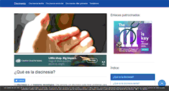 Desktop Screenshot of discinesia.com